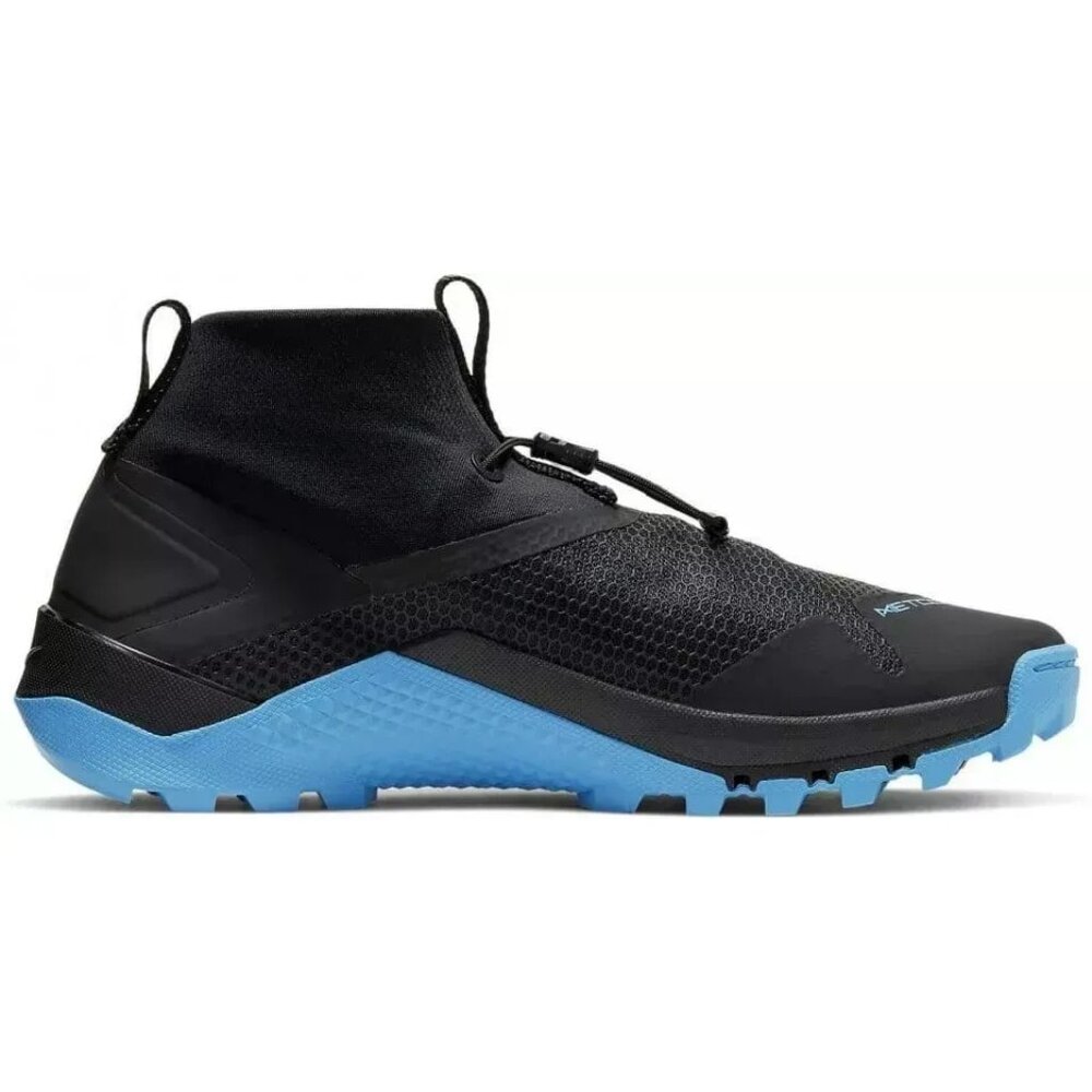 Nike Metcon X SF Mens Training Shoes Size 6 Black & Light Current Blue BQ3123-04 - Picture 4 of 6